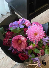Seasonal Red & Pink - Mixed Luxury Flowers Bouquet - Order Advance