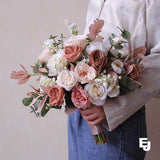Wedding Bridal Bouquet-Luxe Flowers Mixed Arrangement