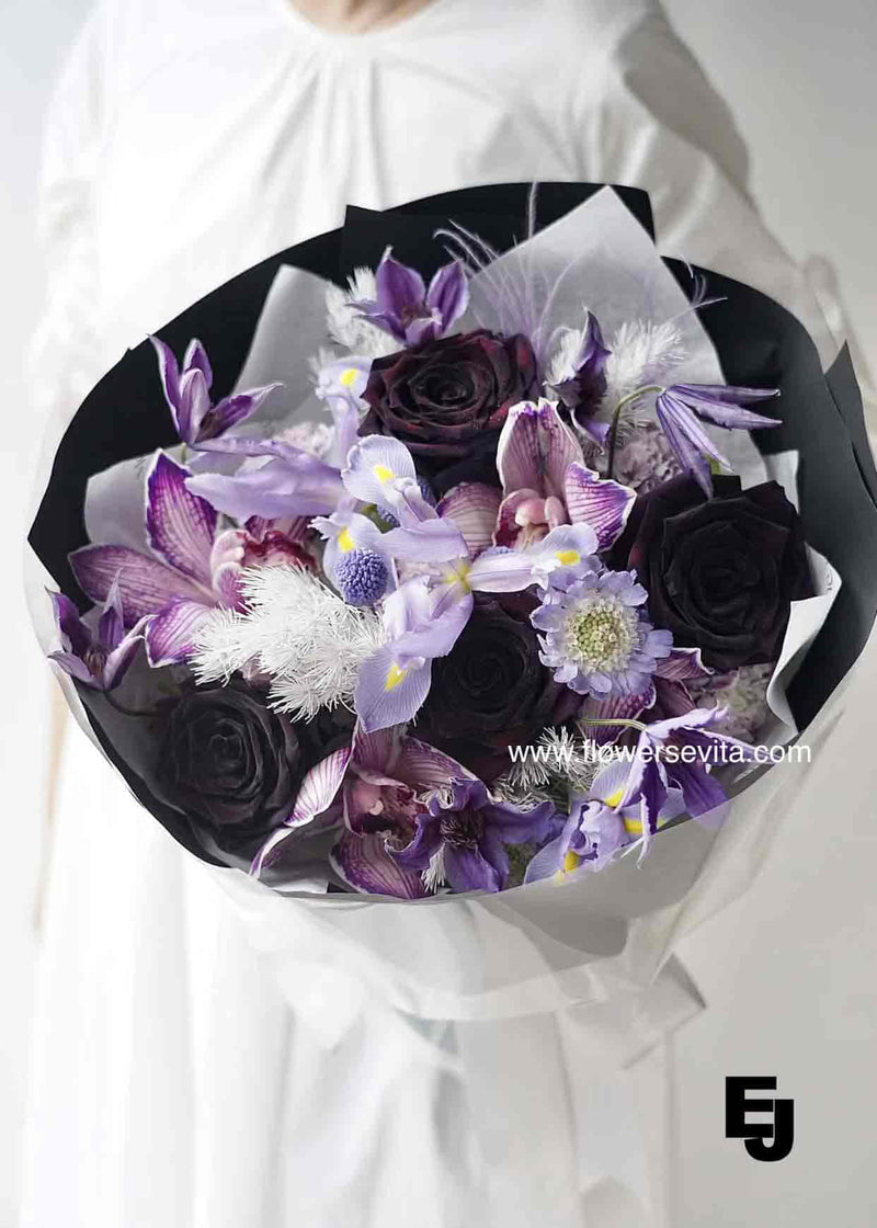 Father's Day Fresh Luxe Dye Mixed Flowers Gift - ORDER ADVANCE