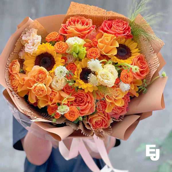 Fresh Sunflower Bouquets - The graduation bouquet