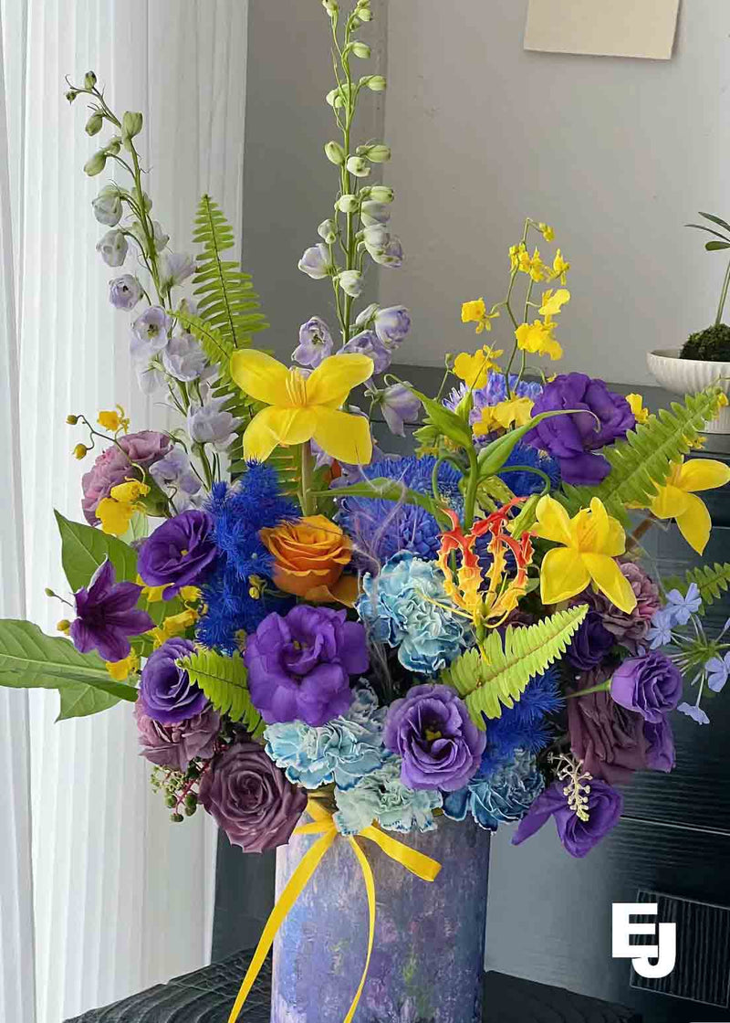 Fresh Mixed Seasonal Flowers With Luxurious Box