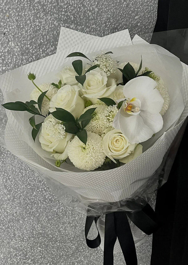 EVITA.J Rose Orchid Bouquets - Sympathy Flowers Melbourne