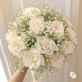 Wedding Bridal Bouquet-Luxe Roses Arrangement